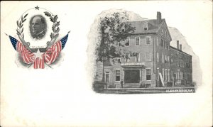 Alexandria Virginia Marshall House McKinley Vintage Private Mailing Postcard