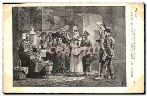 Old Postcard life and customs of the old Paris marchanded The e Coffee 1810