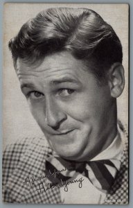 Arcade Card c1940s Alan Young Actor Radio CBS Television Comedian Scrooge McDuck