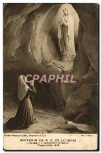 Old Postcard Remembrance Lourdes Lady of Lourdes Apparition Bernadette Soubirous