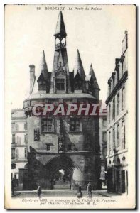 Postcard Old Bordeaux the Palace Gate