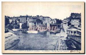 Mont de Marsan - The Midouze - View from the Bridge - Old Postcard