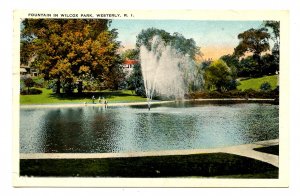 RI - Westerly. Wilcox Park, Fountain