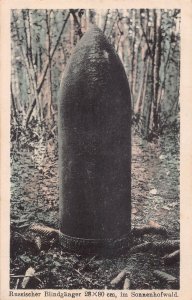 RUSSISCHER BLINDGÄNGER 28X80cm SONNENHOF WALD-RUSSIAN DUD~WW1 MILITARY POSTCRD