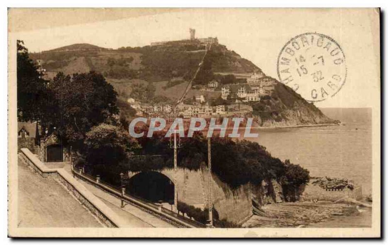 Postcard Modern Spain Espana Spain San Sebastian Monte Igueldo