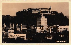 Slovenia Ljubljana Buildings Vintage RPPC C243