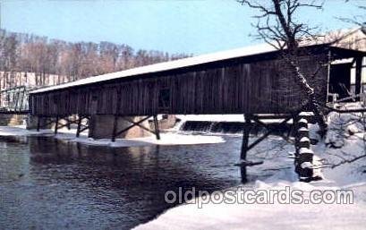 Harpersfield, Ohio Ashtabula County, Ohio, USA Covered Bridge Unused 