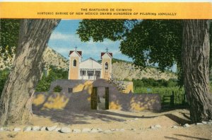 Santuario De Chimayo Historic Shrine New Mexico Vintage Postcard