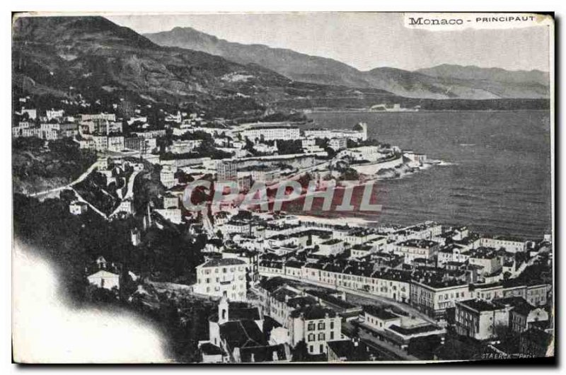 Old Postcard Monaco Principality