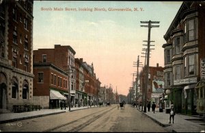 Gloversville New York NY South Main St. c1910 Postcard