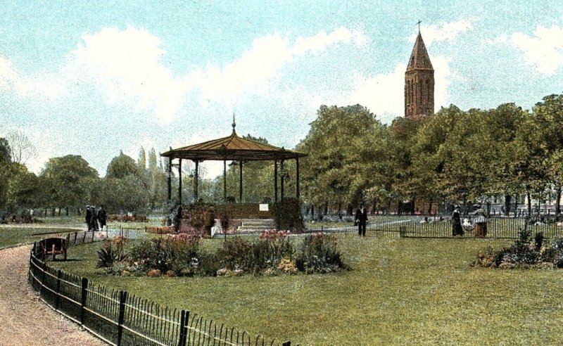 c1910 LEAMINGTON SPA CANADA ROYAL PUMP ROOM GARDENS POSTCARD P457