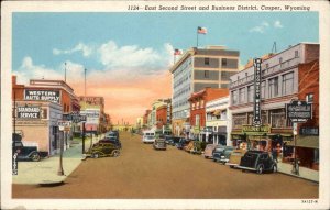 CASPER WY Street Scene SERVICE STATION MONTGOMERY WARD Old PC