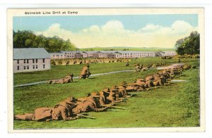 Military - Skirmish Line Drill at Camp