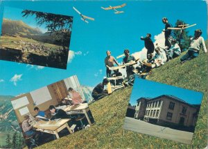 Aero modeling school Switzerland 1977 postcard Celerina / Oberengadin 