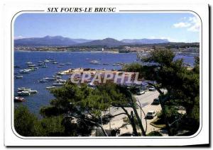 Postcard Modern Six Fours Le Brusc harbor