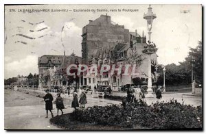 Old Postcard La Baule Sea Loire Inf Esplanade Casino to Pouligen