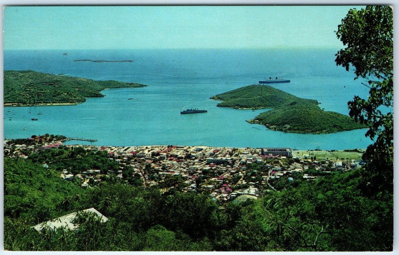 c1970s Charlotte Amalie, St. Thomas, VI Hassel Island Harbor House Chrome A306