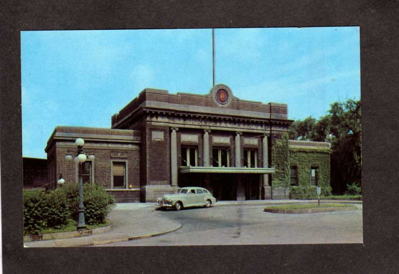 PA Pennsylvania Railroad Train Station Depot Wilkinsburg Postcard RR PC