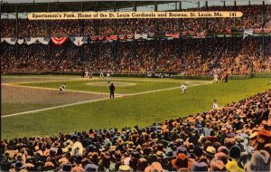 Sportsman's Park, Home of St. Louis Cardinals and Browns MO c1951 Postcard L77 