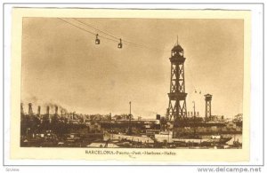 BARCELONA, Bird's Eye View of Port and Harbour, Cataluna, Spain, 10-20s