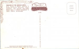 1950s Poolside at the Naniloa Hotel Hilo HI Postcard