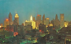USA Chicago Loop Skyline Chrome Postcard 08.10