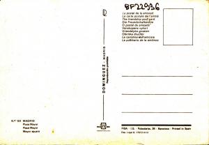 BF22936 madrid plaza mayor  spain front/back image