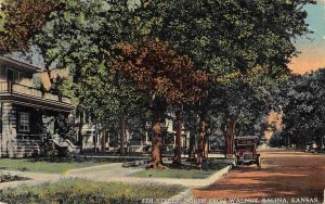 8th Street North from Walnut Salina Kansas 1914 postcard