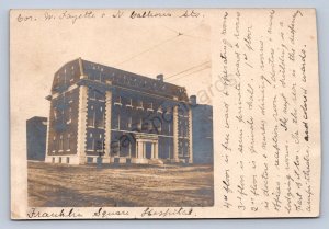 J94/ Baltimore Maryland RPPC Postcard c1910 Franklin Square Hoapital 327