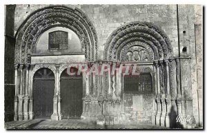 Old Postcard Avallon Yonne Portal of the Church of Saint Lazarus