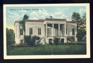 Savannah, Georgia/GA Postcard, Mansion At The Hermitage