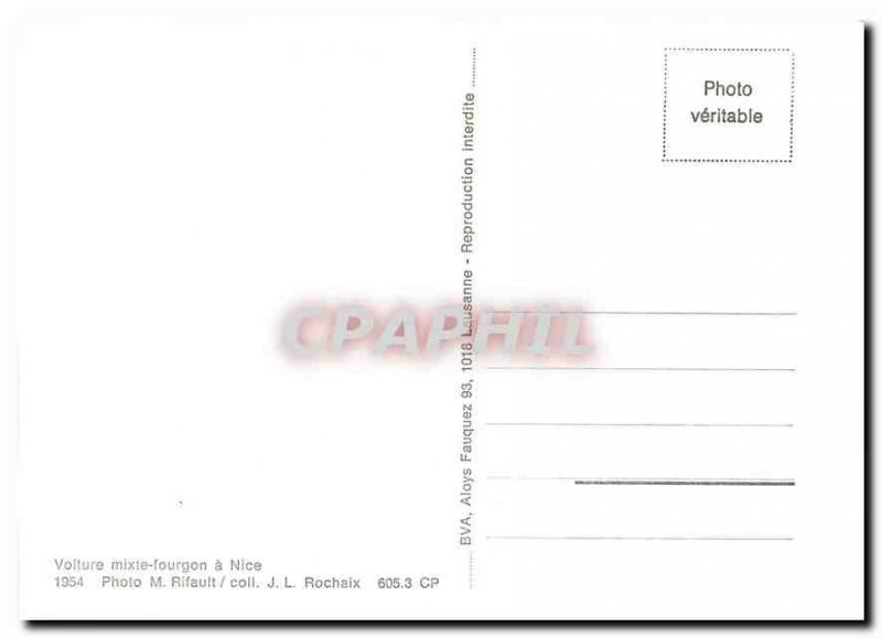 Postcard Modern Car van mixed in Nice