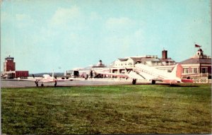 Worcester's Million Dollar Airport, Worcester MA Vintage Postcard S62