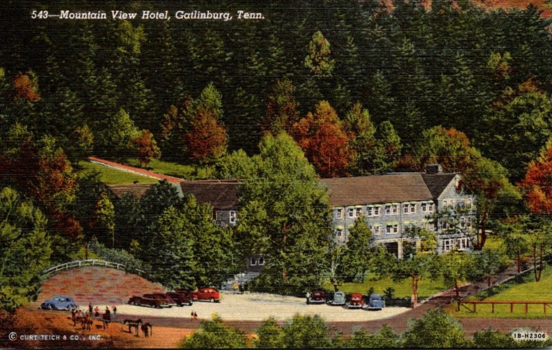 Tennessee Gatlinburg Mountain View Hotel Curteich