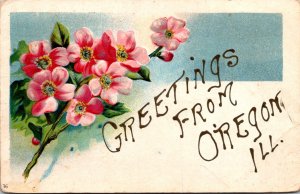 Illinois Greetings From Oregon 1907