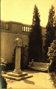 RPPC Garden Christian Science Publishing House Boston Mass Real Photo Postcard