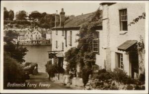 Bodinnick Ferry Fowey UK Real Photo Postcard