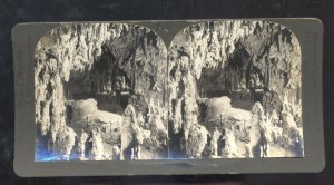 REAL PHOTO NEW SOUTH WALES AUSTRALIA JENSLAN CAVE INTERIOR STEREOVIEW CARD