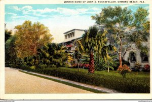 Florida Ormond Beach Winter Home Of John D Rockefeller Curteich