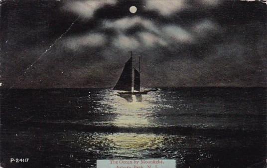 The Ocean By Moonlight Asbury Park New Jersey 1917