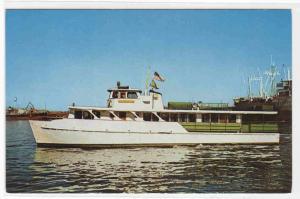 Motor Launch Boat Port Houston Texas 1960s postcard