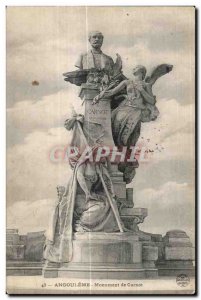 Old Postcard Angouleme Carnot Monument