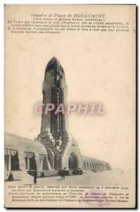 Old Postcard Douaumont Ossuary And Lighthouse From