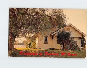 Postcard Birthplace of Richard M. Nixon, Greetings From Yorba Linda, California