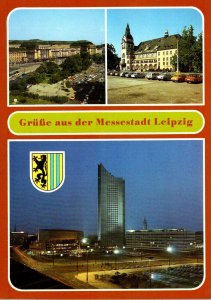 Germany Messestadt Leipzig View From Train Station Karl Marx University and More