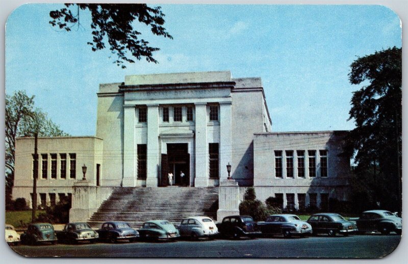 Vtg Montgomery Alabama AL Department of Justice Building 1950s View Postcard