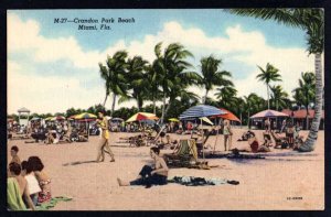 Florida MIAMI Crandon Park Beach LINEN