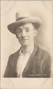 Dan Leno Comedian TUCK 5008 Variety Stage Davey RPPC Postcard G78 *as is