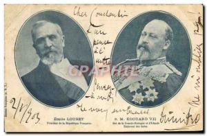 Old Postcard Emile Loubet President of the Republic His Majesty King Edward V...