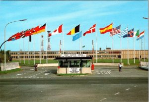 Casteau, Belgium  SHAPE~Supreme HQ Allied Powers Europe  NATO Bldg  4X6 Postcard